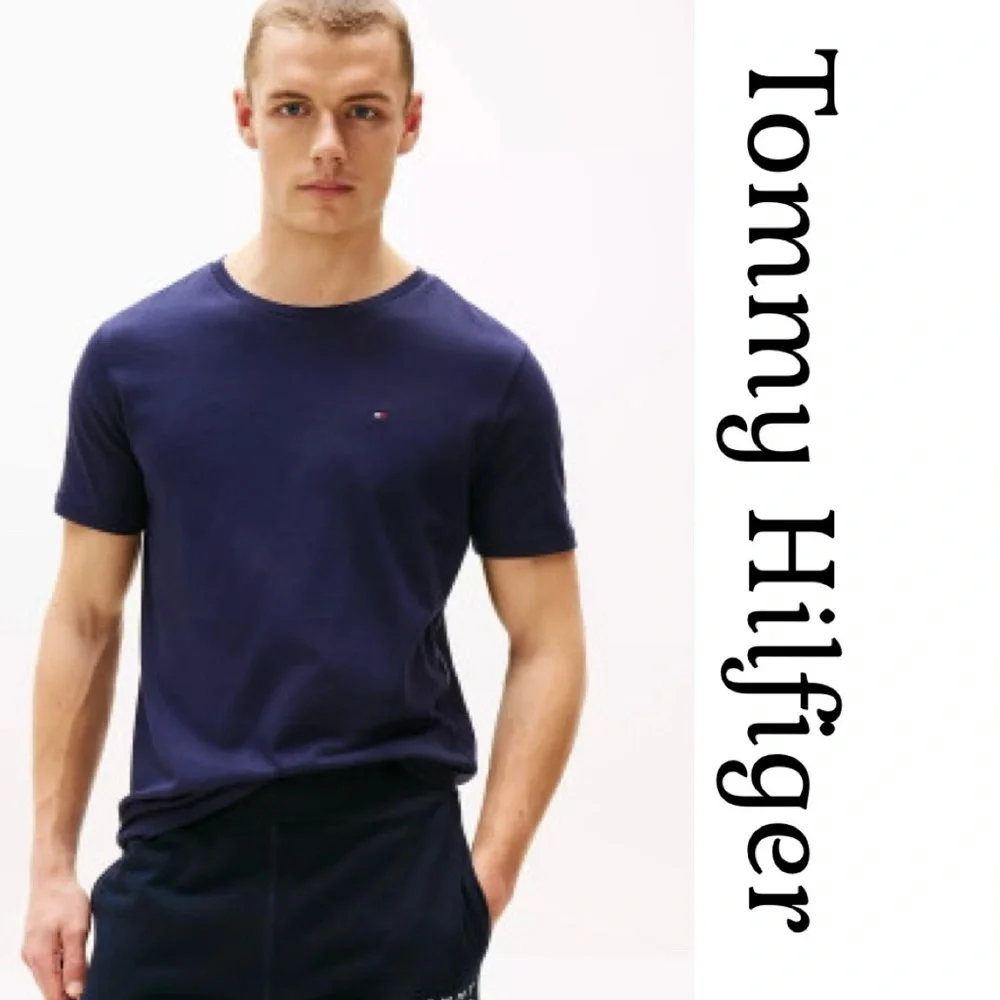 Tommy Hilfiger Men's Classic Navy Tee - Picture 1 of 6